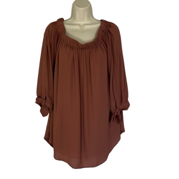 Wishlist mauve/taupe color, lightweight top size L - Picture 1 of 6